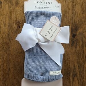 Bonbini Blue Bamboo Blanket